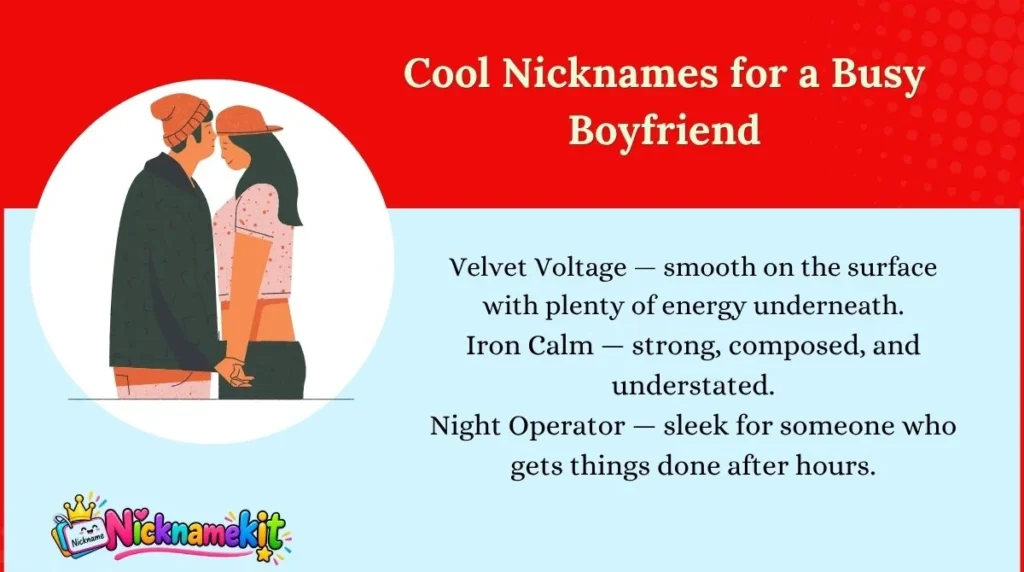 Cool Nicknames for a Busy Boyfriend