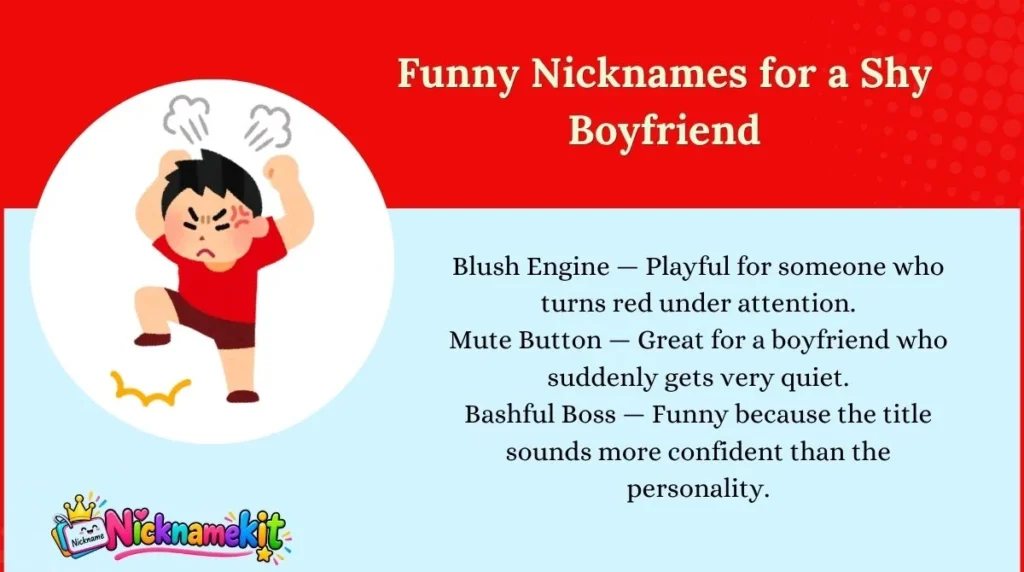 Funny Nicknames for a Shy Boyfriend