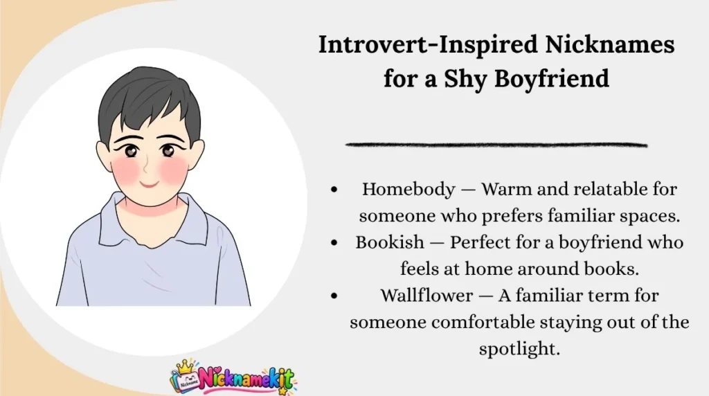 Introvert-Inspired Nicknames for a Shy Boyfriend