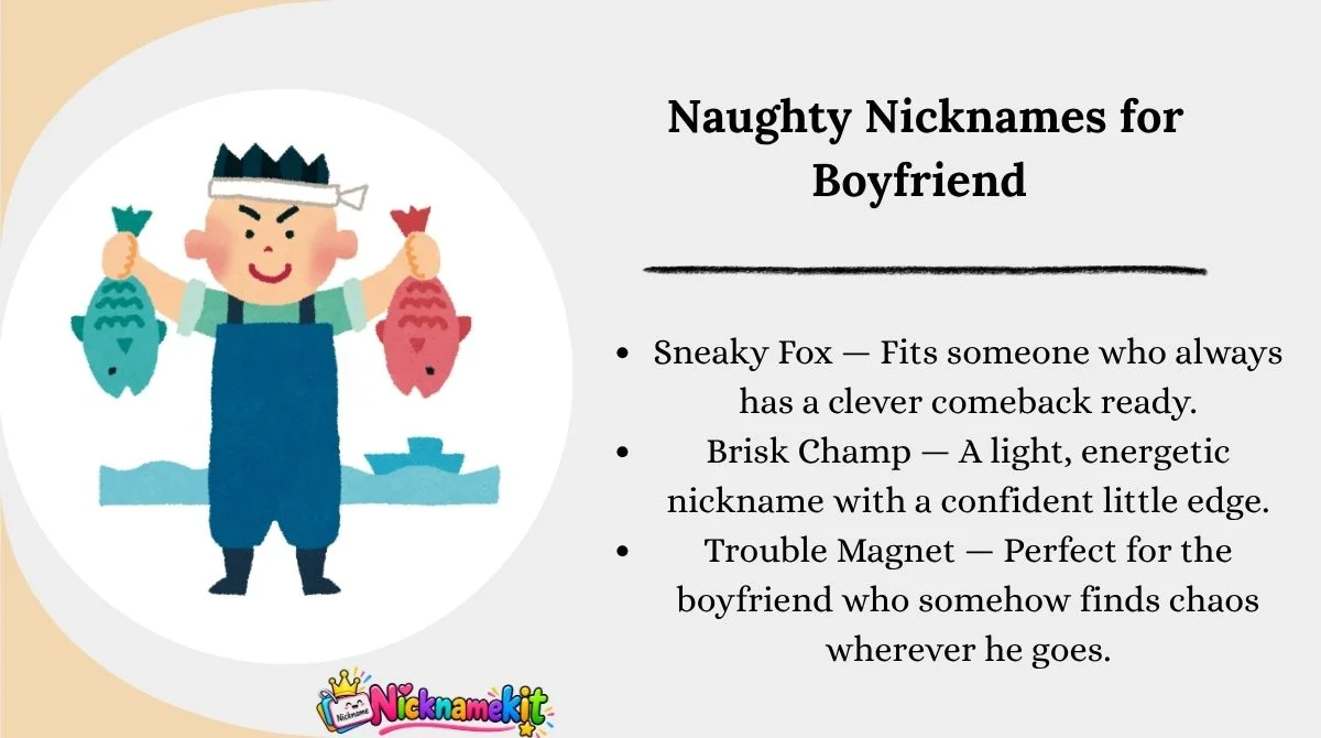 Naughty Nicknames for Boyfriend
