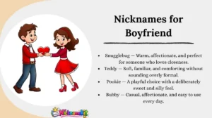 Nicknames for Boyfriend