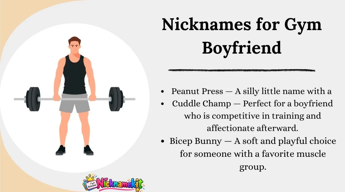 Nicknames for Gym Boyfriend