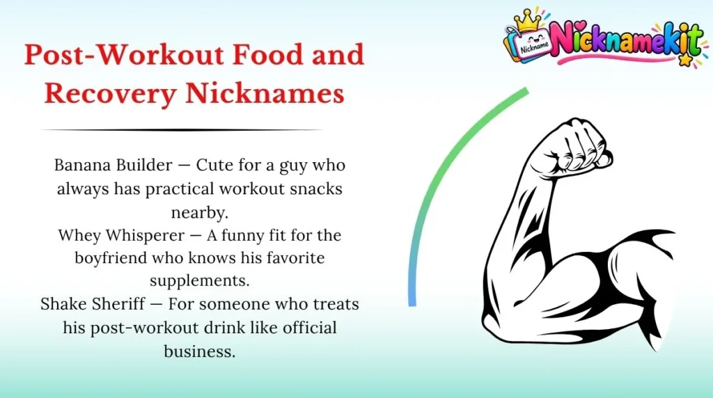 Post-Workout Food and Recovery Nicknames