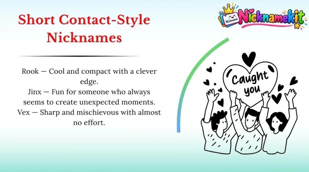 Short Contact-Style Nicknames