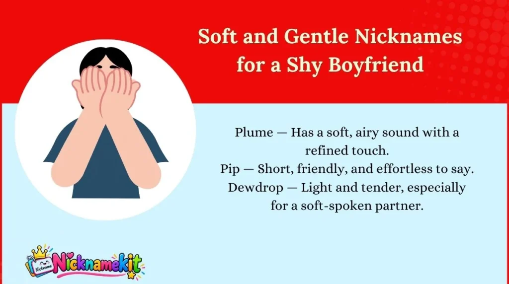 Soft and Gentle Nicknames for a Shy Boyfriend