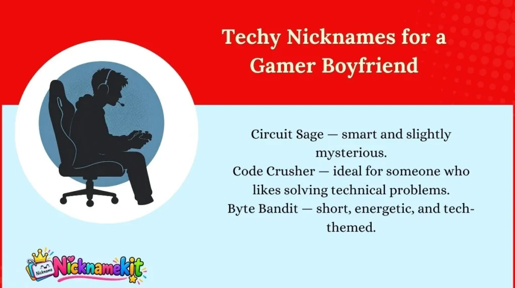 Techy Nicknames for a Gamer Boyfriend