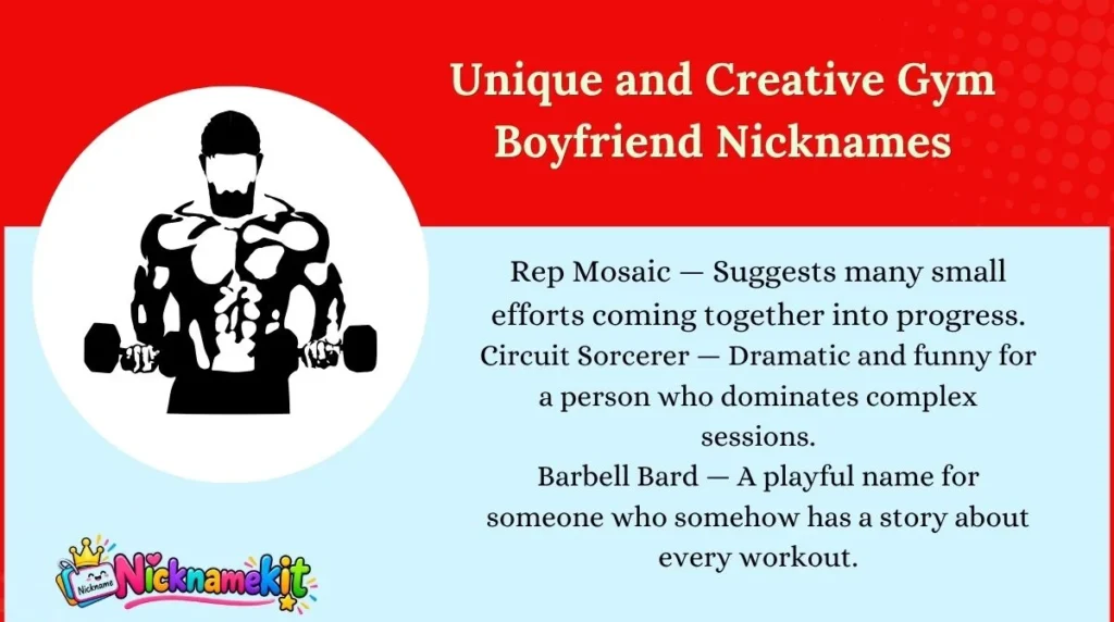 Unique and Creative Gym Boyfriend Nicknames